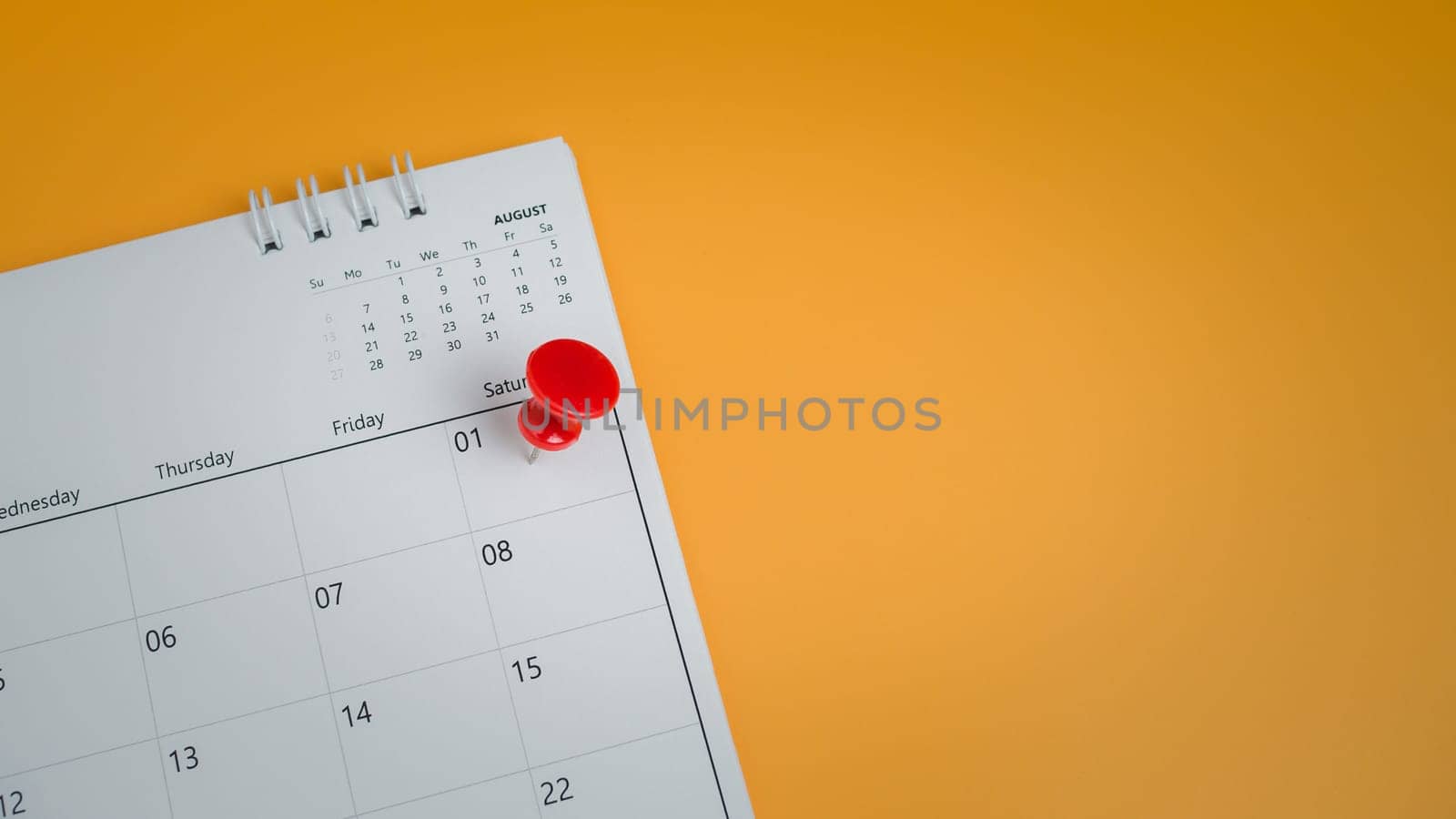 Pinning to the calendar It represents appointments, meeting reminders, planning for business meetings and travel planning concepts. by Unimages2527