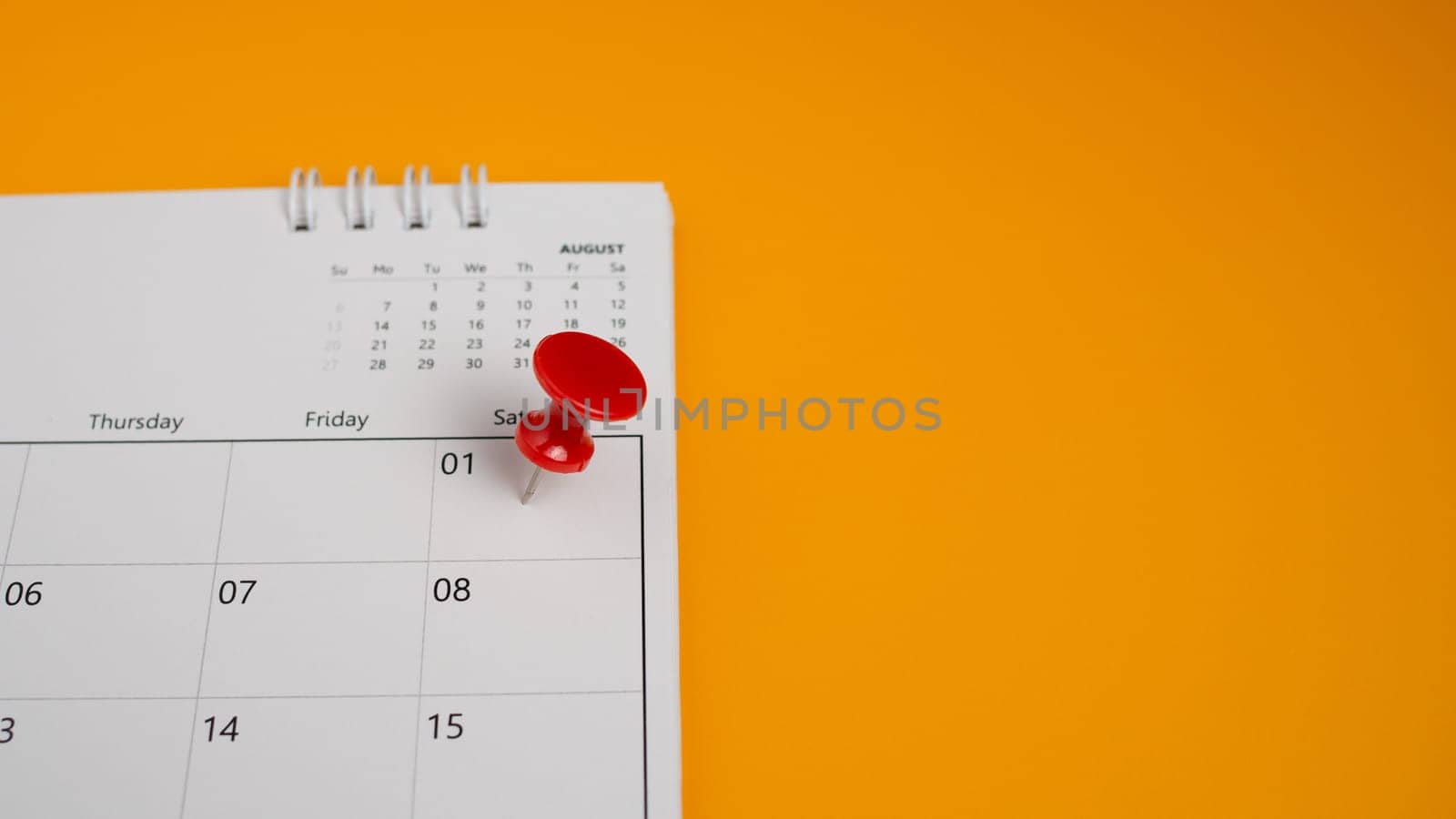 Pinning to the calendar It represents appointments, meeting reminders, planning for business meetings and travel planning concepts. by Unimages2527