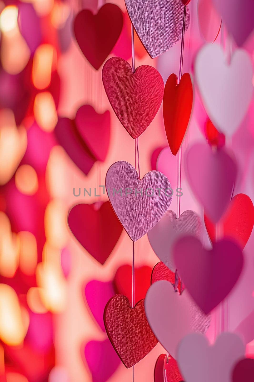 Close up of hearts Valentine's Day. Selective focus.