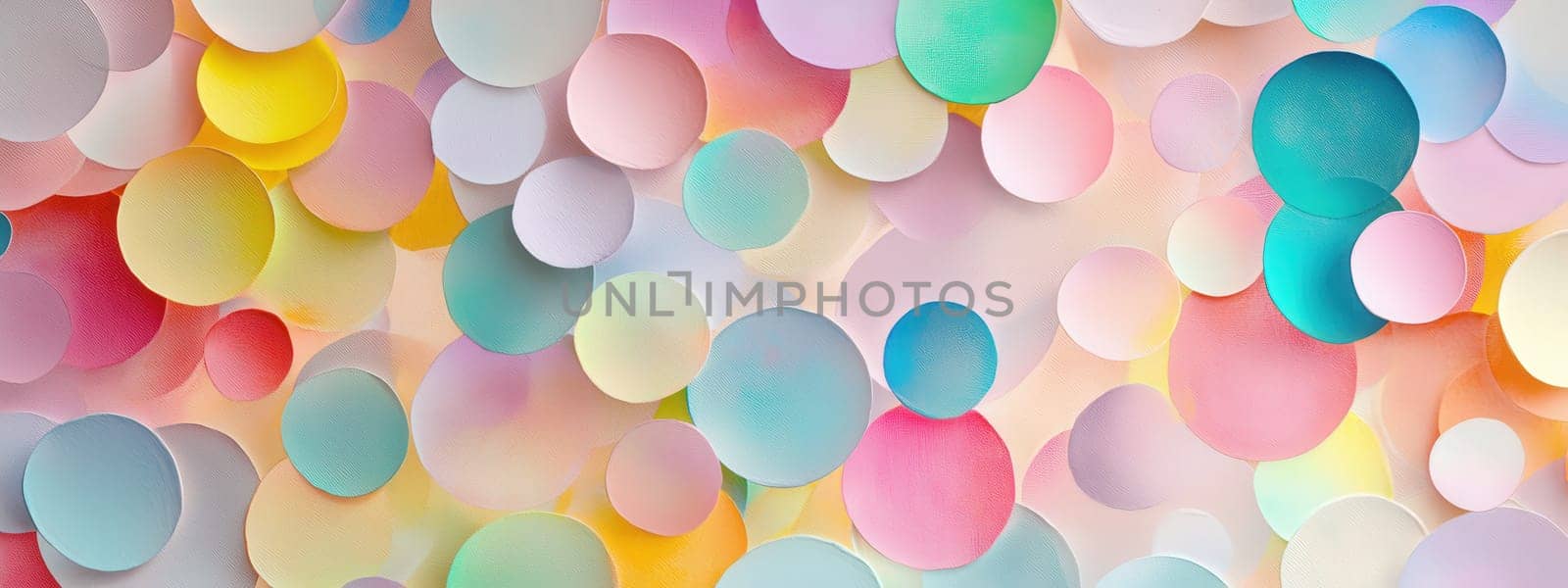 background of colorful circles. Selective focus.