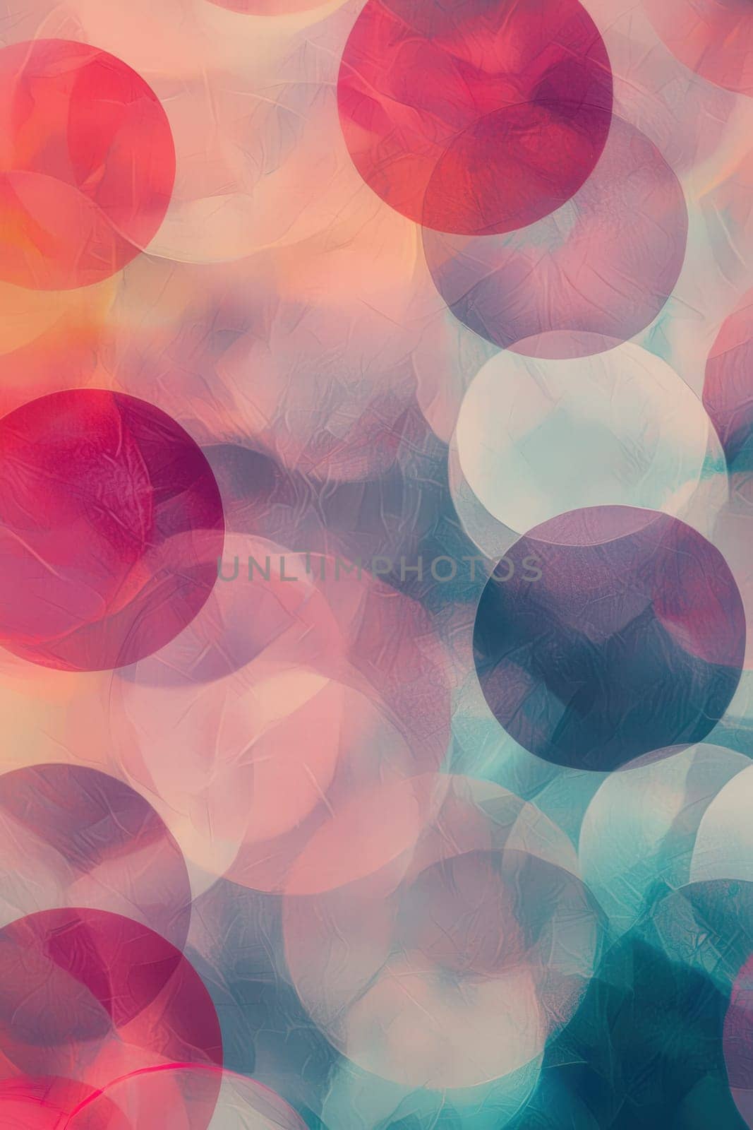 background of colorful circles. Selective focus.