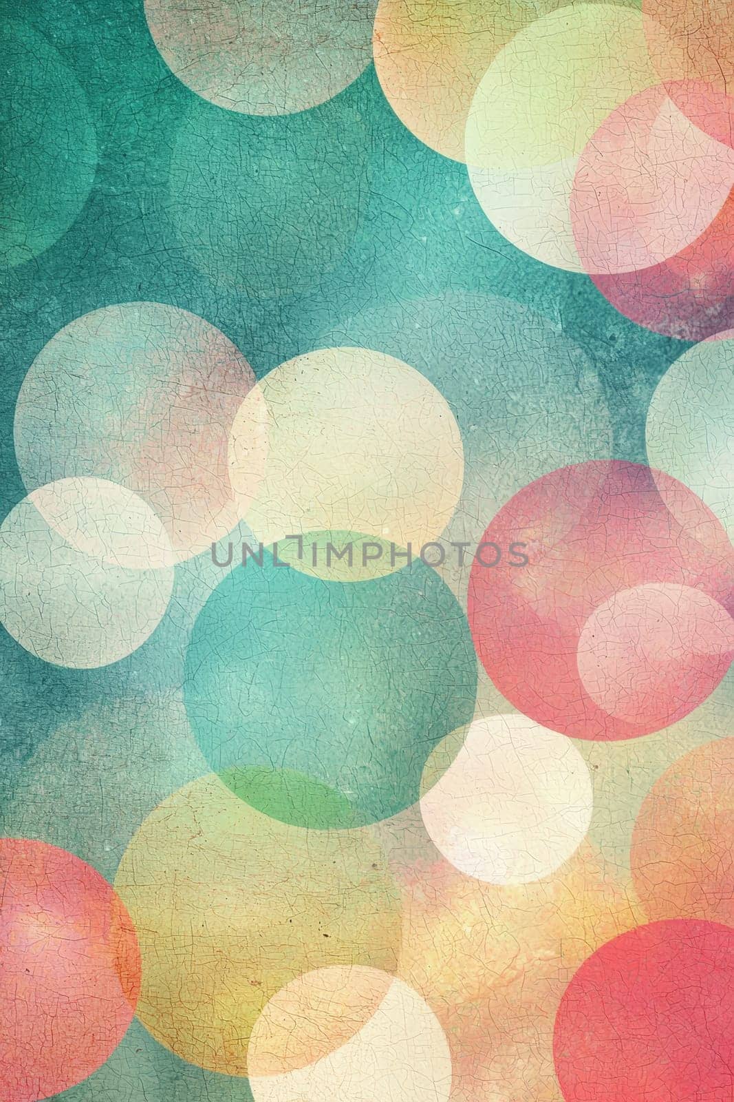 background of colorful circles. Selective focus.