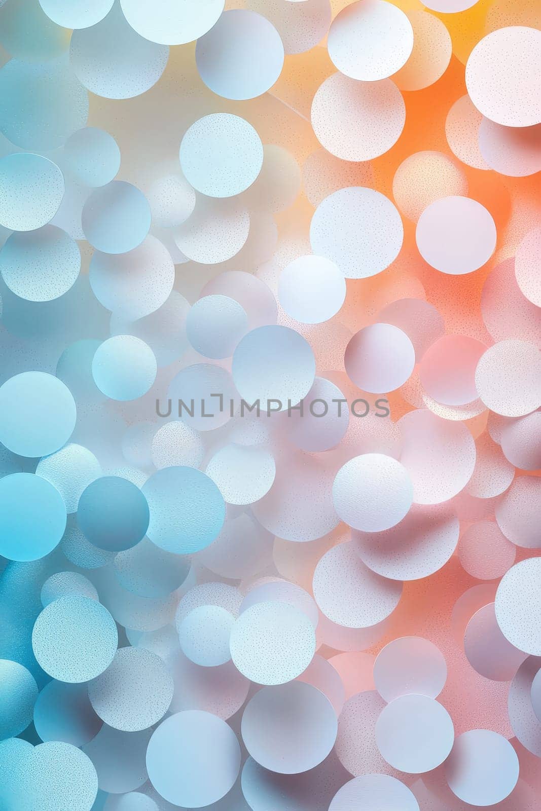 background of colorful circles. Selective focus.