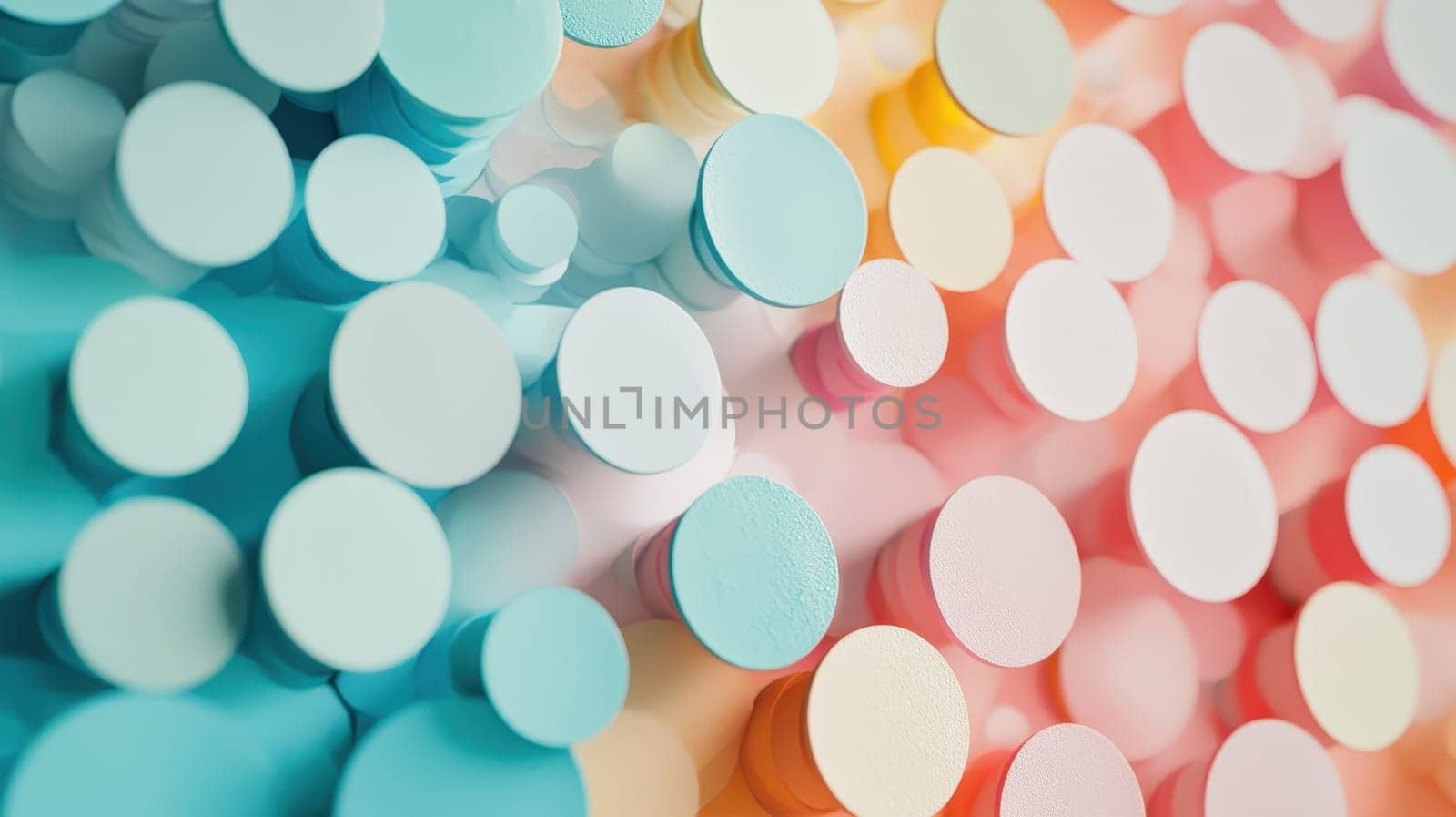 background of colorful circles. Selective focus.