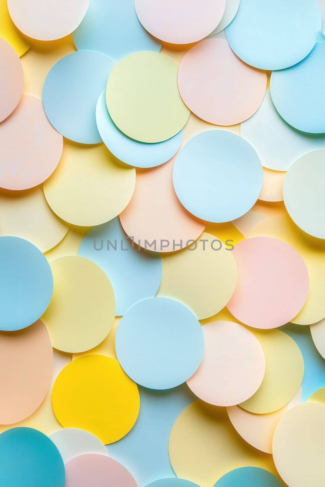 background of colorful circles. Selective focus.