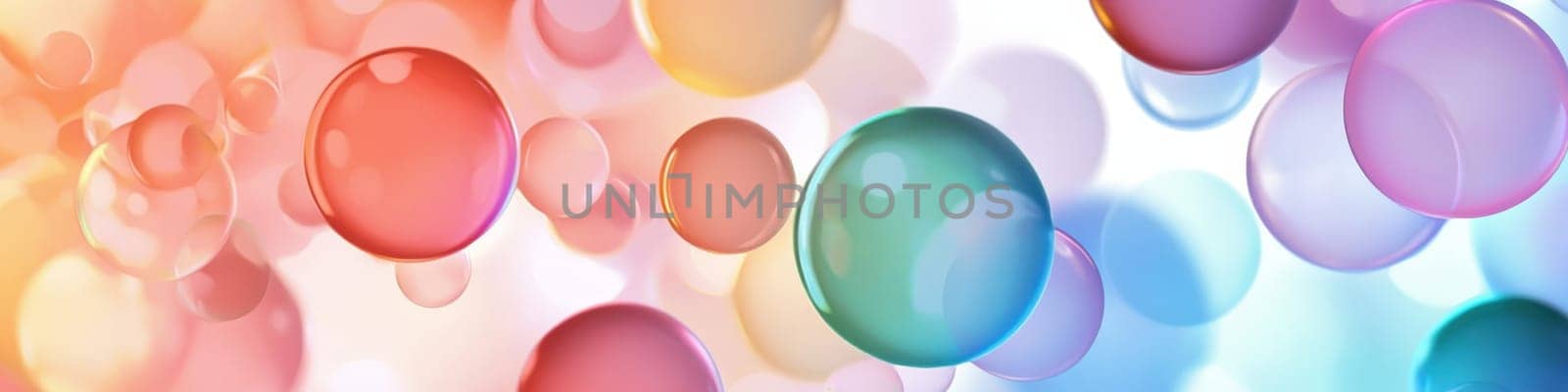 background of colorful circles. Selective focus.