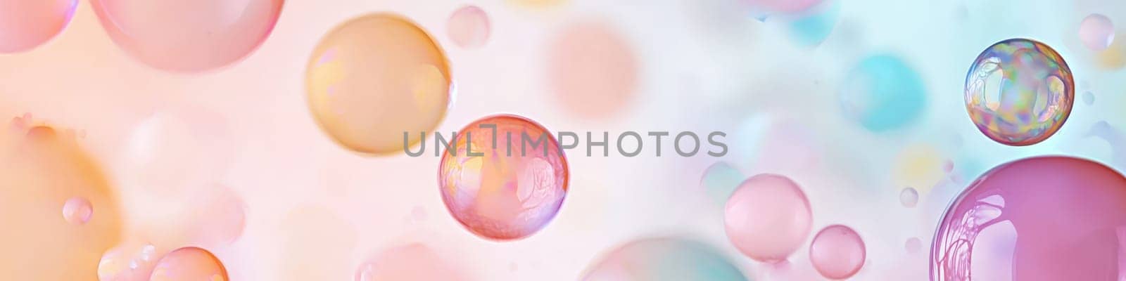 background of colorful circles. Selective focus.