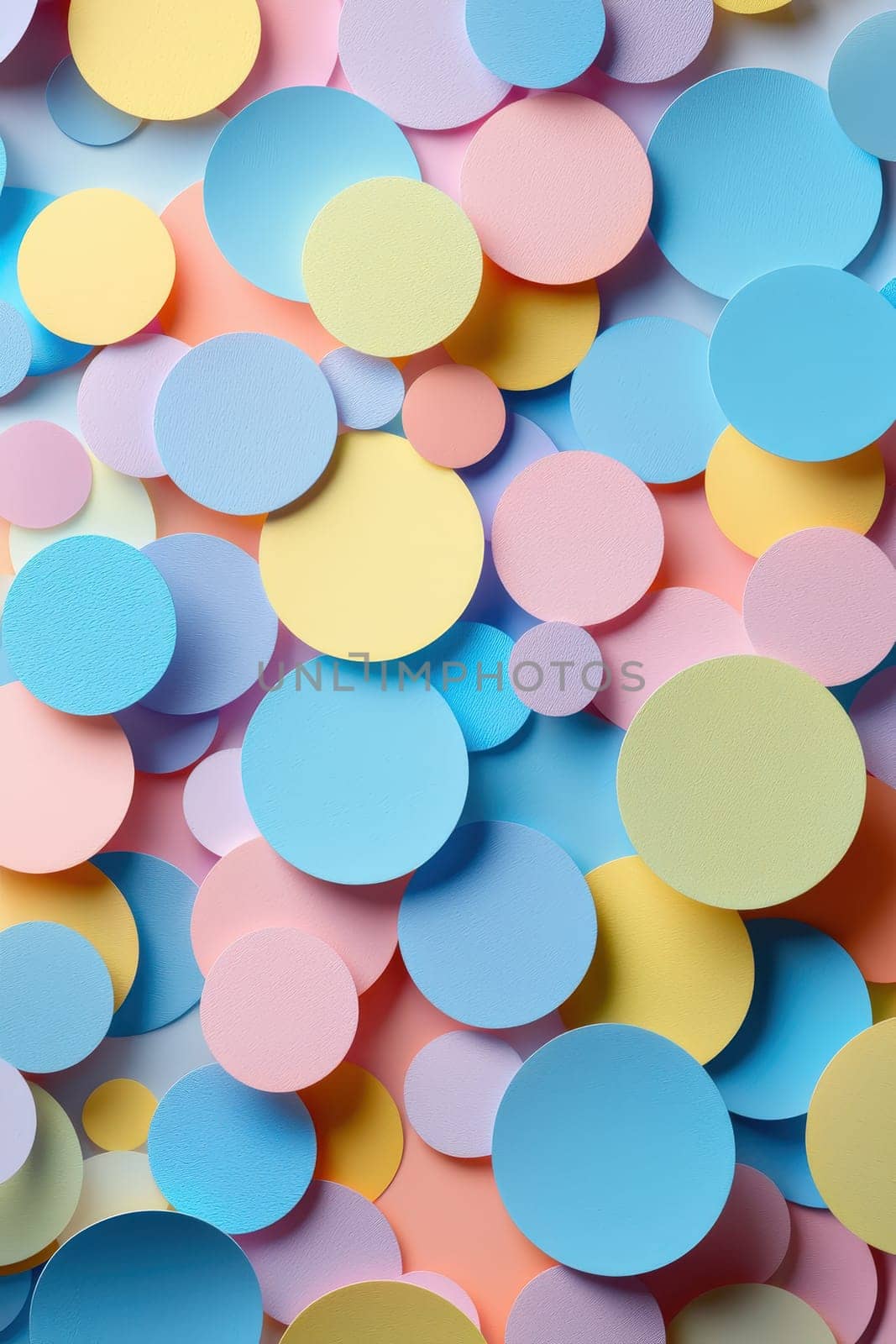 background of colorful circles. Selective focus.