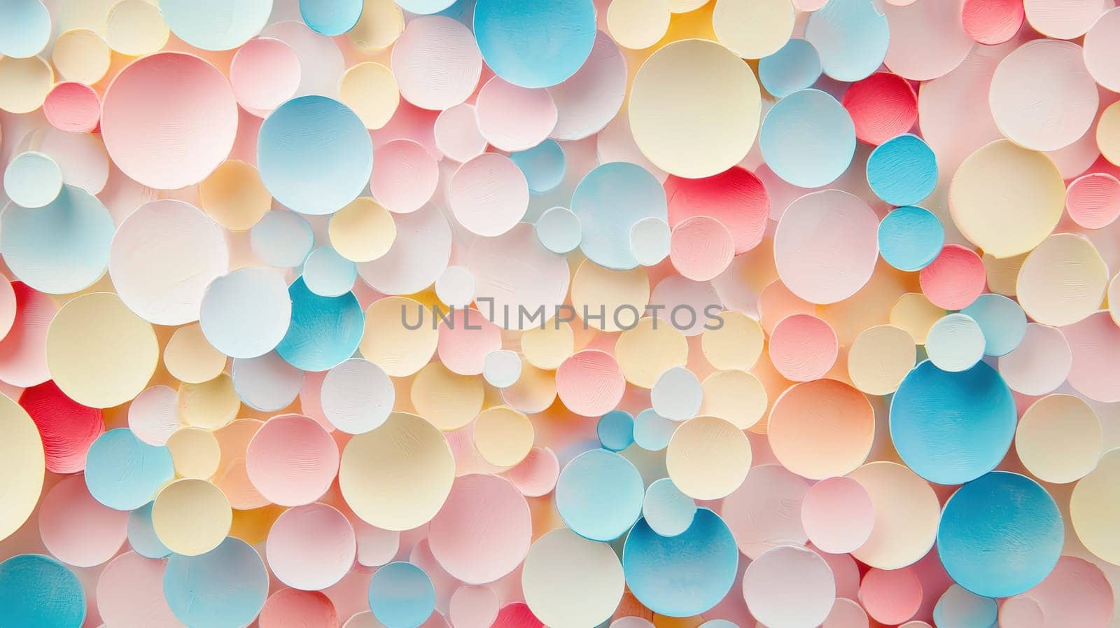 background of colorful circles. Selective focus.