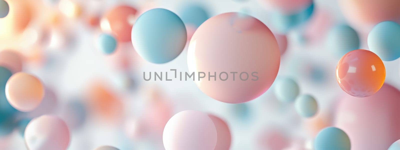background of colorful circles. Selective focus.