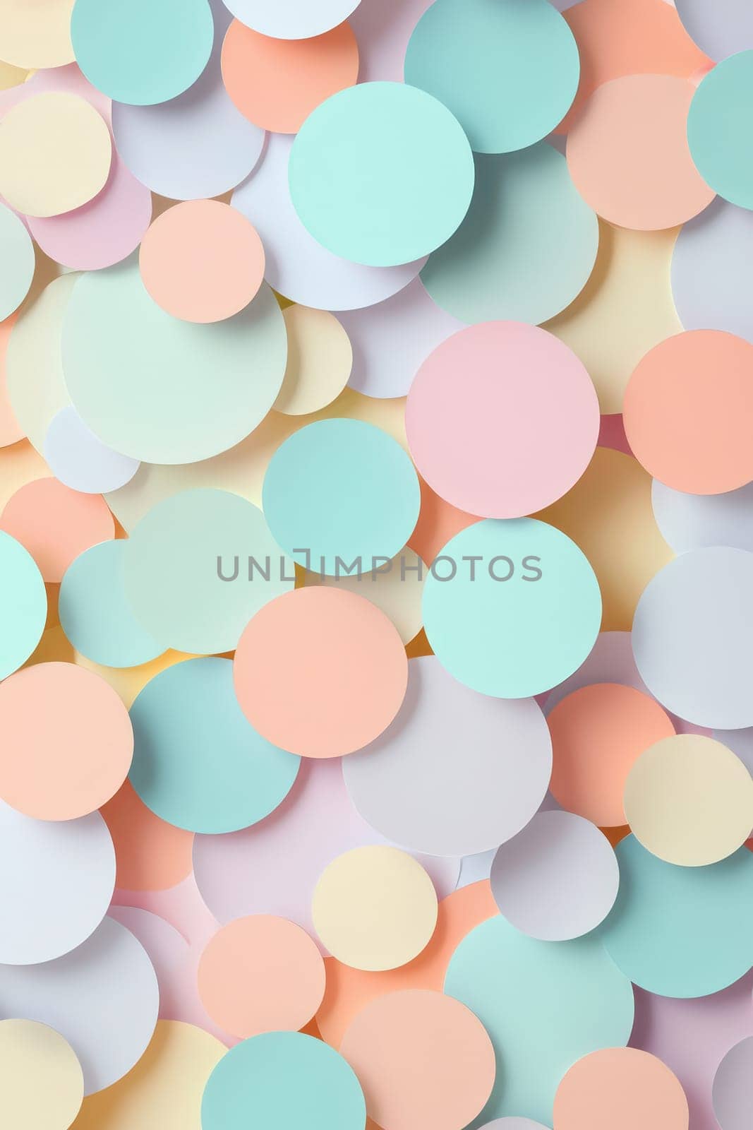 background of colorful circles. Selective focus.