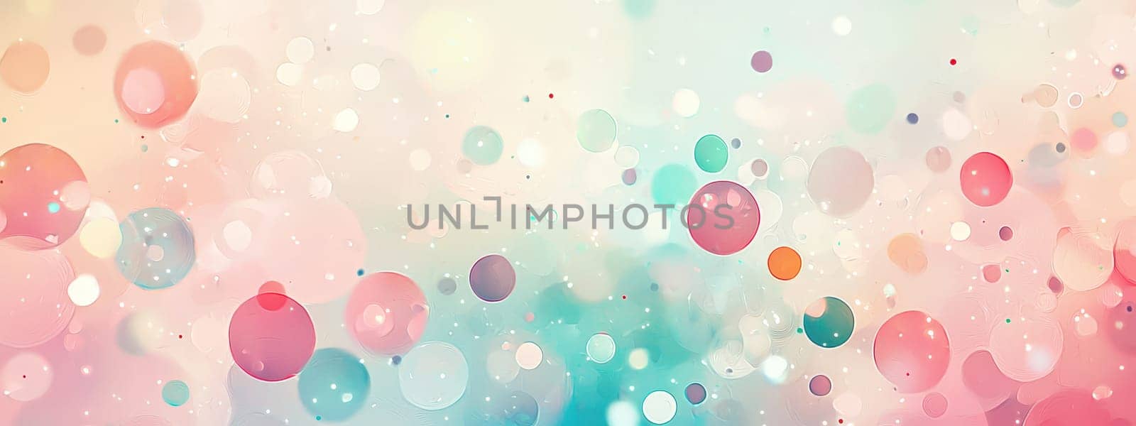 background of colorful circles. Selective focus.