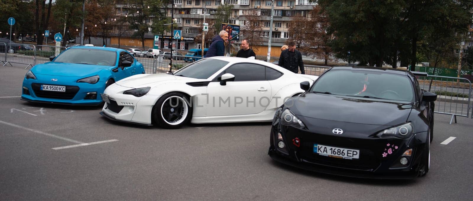 KyivCarFest car show, Ukraine, Kyiv, Retrovyl shopping mall, 20 October 2023. High quality photo
