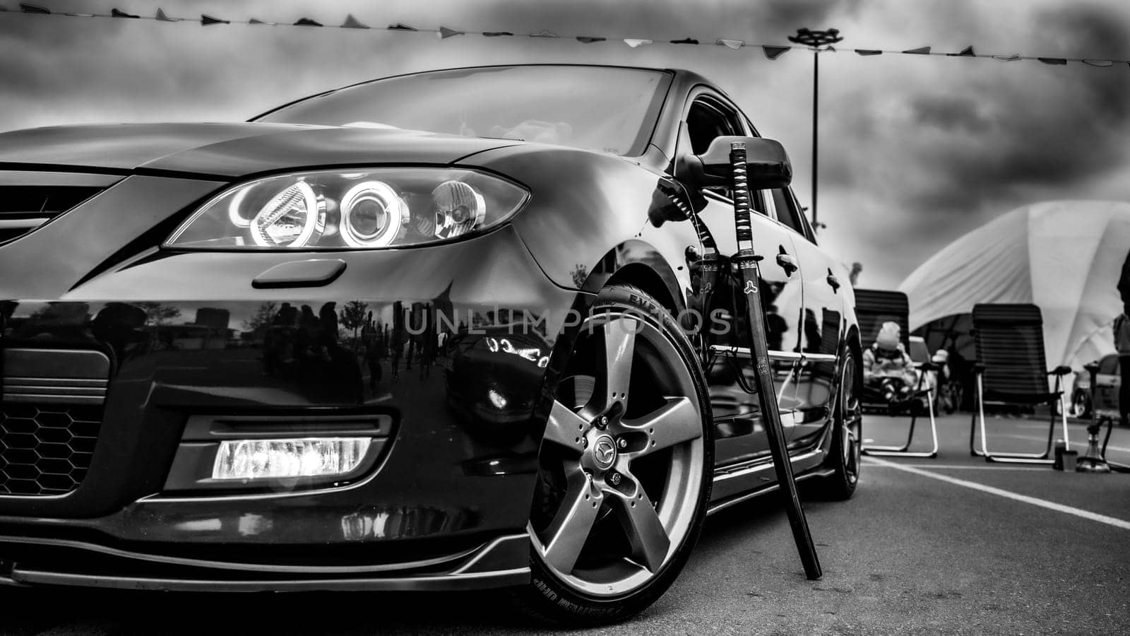 KyivCarFest car show, Ukraine, Kyiv, Retrovyl shopping mall, 20 October 2023. High quality photo