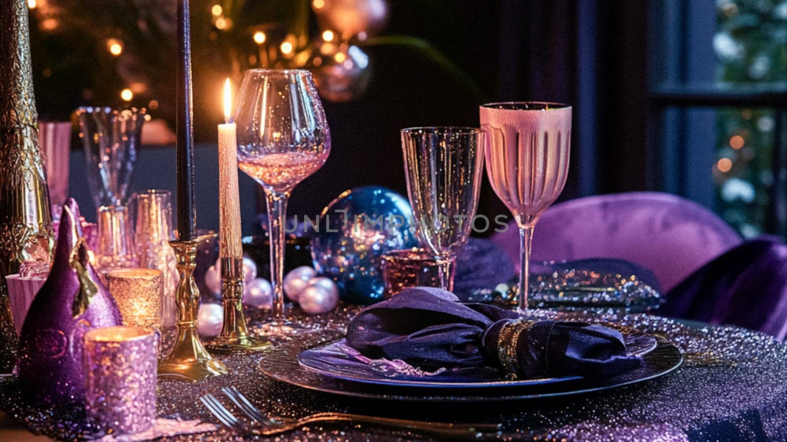 New Year party decor, home decoration for festive holiday celebrations