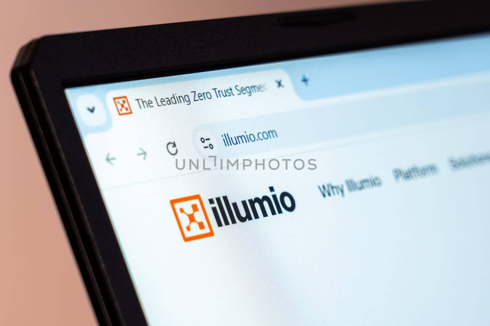 New York, USA - January 19, 2025: Illumio website showcasing zero trust security solutions and cybersecurity innovations