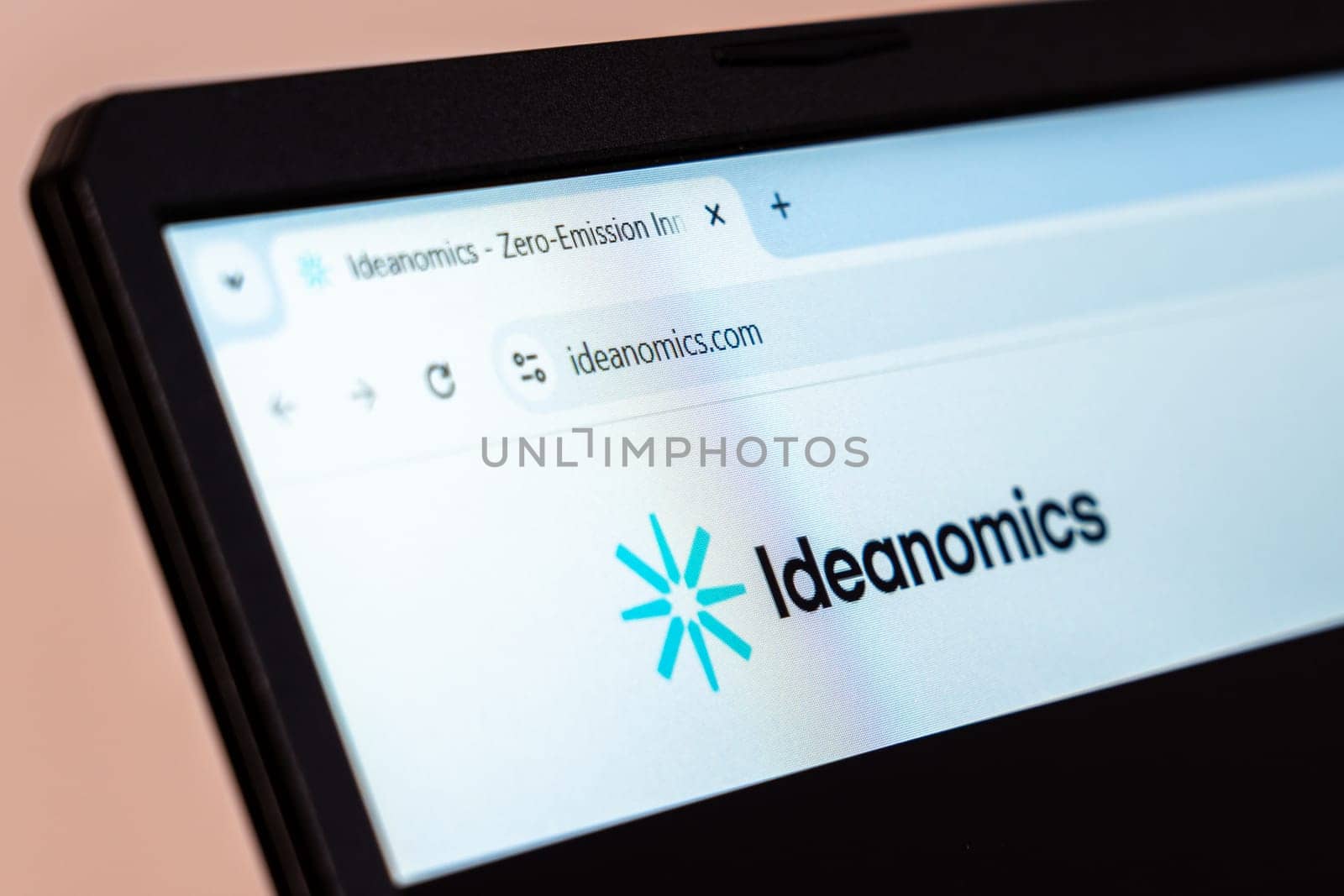 New York, USA - January 19, 2025: Ideanomics website showcasing innovative technology and sustainable energy solutions