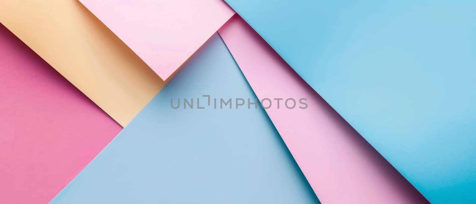 Soft pastel shades form geometric layers in this abstract, minimalist background with a calming vibe
