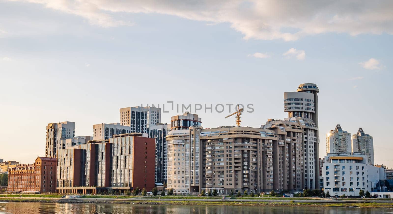 The waterfront of the city of Ekatirenburg