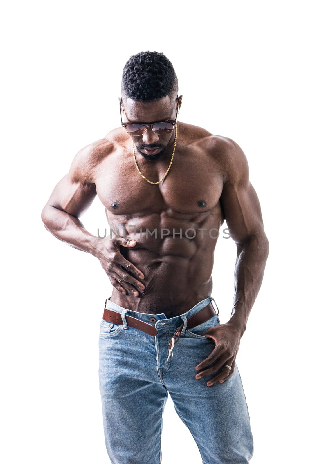 Photo of a shirtless man posing for a picture by artofphoto