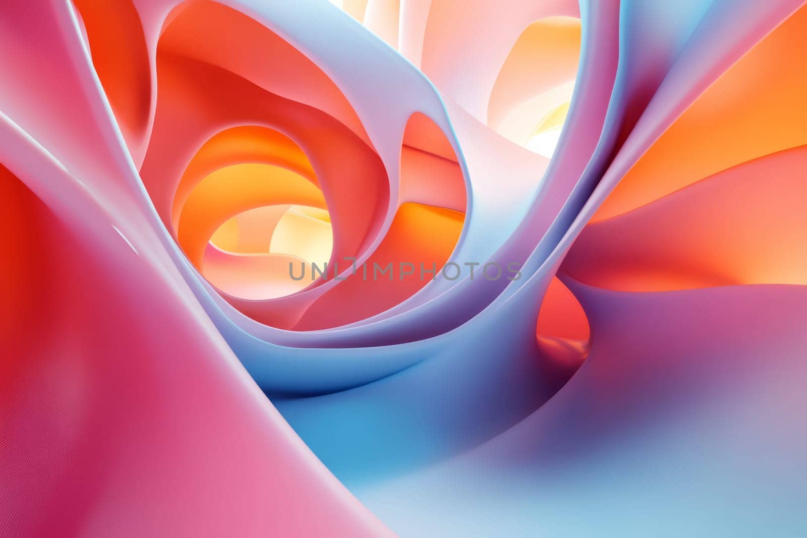 Neon,purple,pink futuristic waves background Abstraction