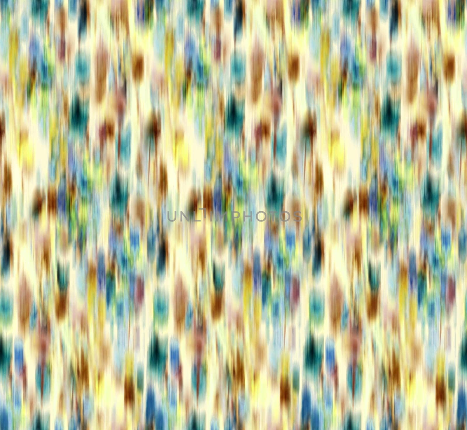 Abstract blurred floral seamless pattern. Bleeding meadow spring flowers. Watercolor paints texture. Trendy botanical design.