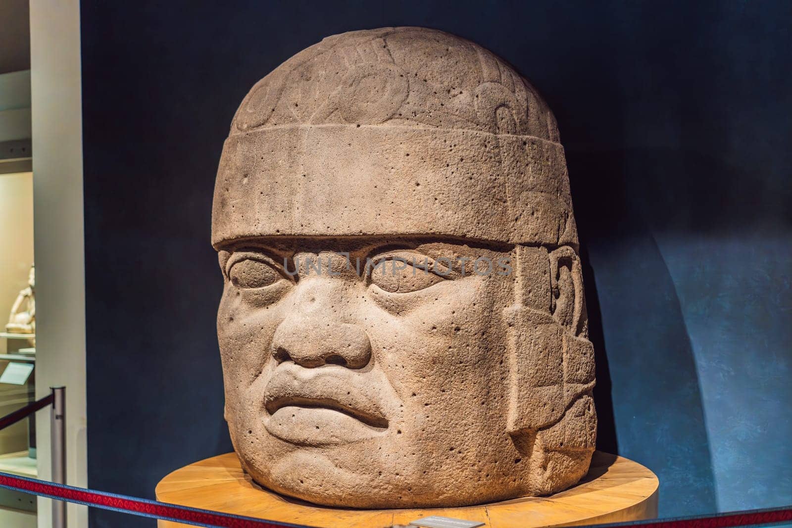 27.07.2024 Mexico City, Mexico: Artifact from the National Museum of Anthropology in Mexico City. Historic and cultural treasure showcasing Mexico rich pre-Columbian heritage. Anthropology, history, and education concept.