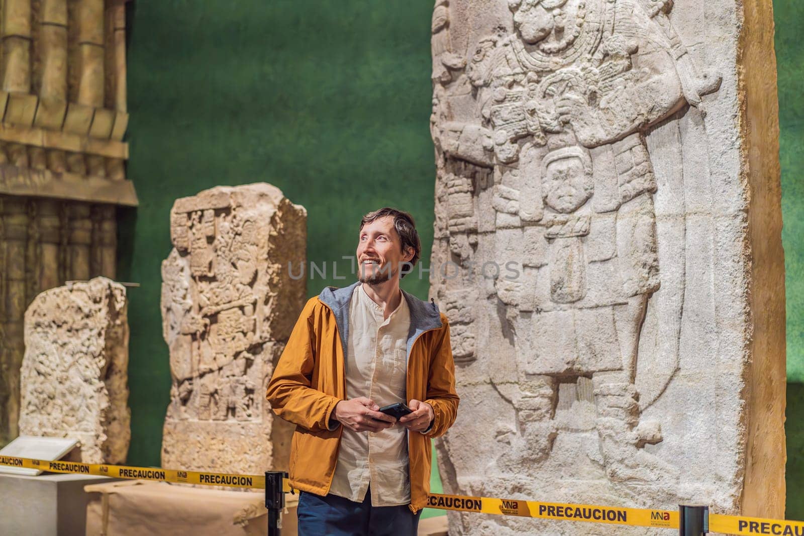 27.07.2024 Mexico City, Mexico: Artifact from the National Museum of Anthropology in Mexico City. Historic and cultural treasure showcasing Mexico rich pre-Columbian heritage. Anthropology, history, and education concept.