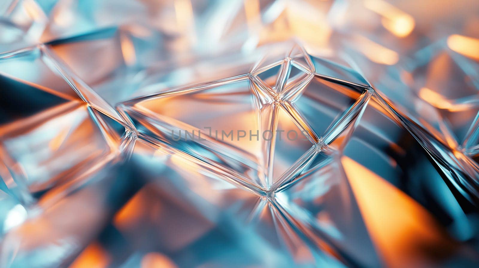 Shiny 3d glass low poly abstract background