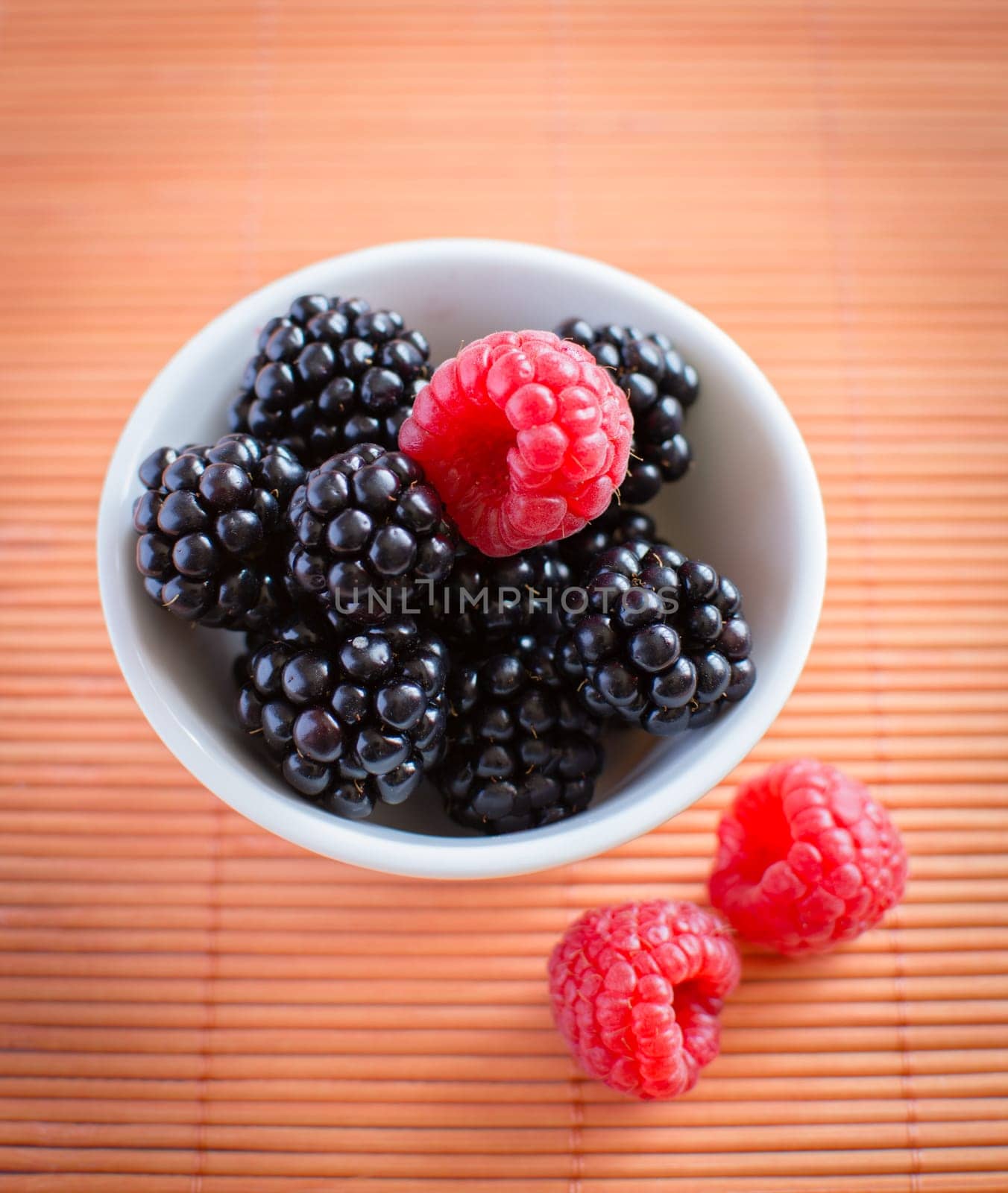 Blackberries, raspberries