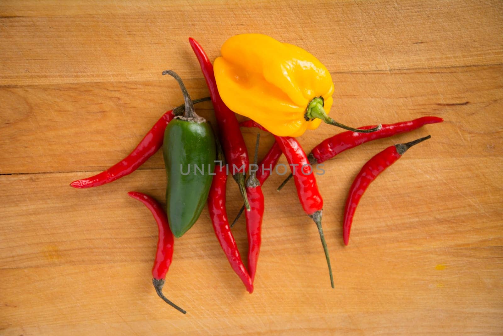 red and green chili pepper
