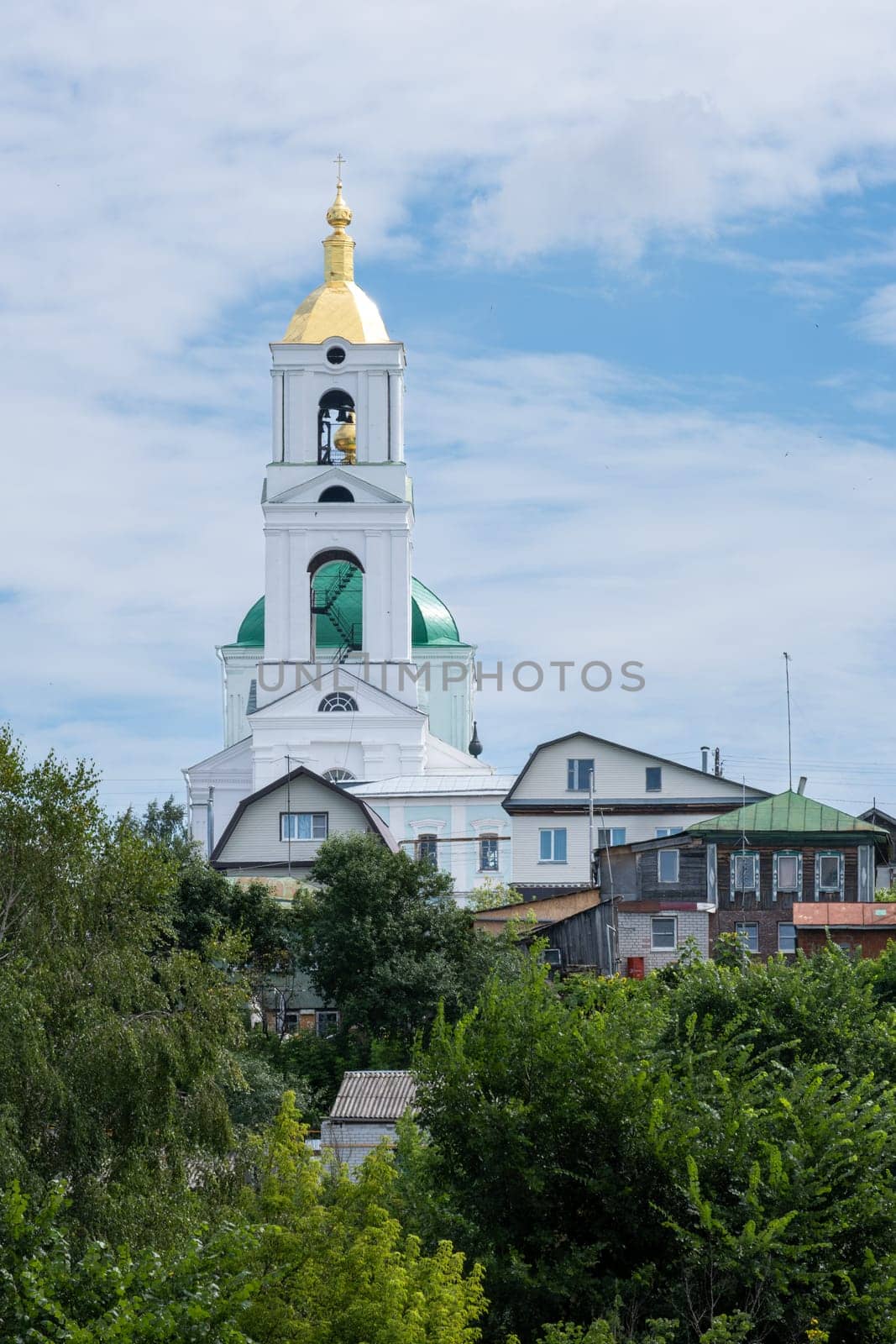 Pavlovo-on-Oka, Nizhny Novgorod Region, Russia - 07.17.2024. Ascension Cathedral. 18th century.