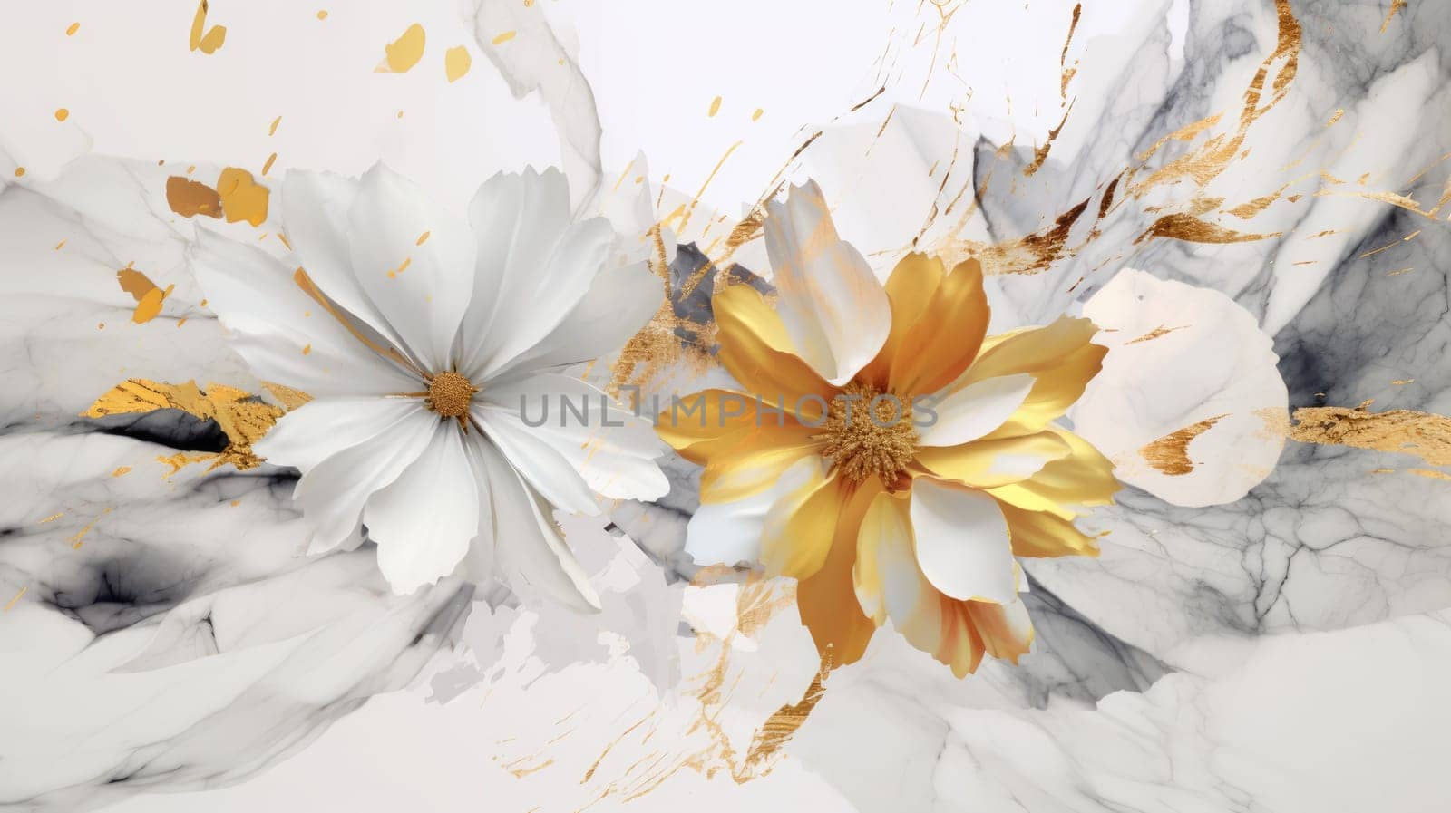 Watercolor abstract design for background wedding or buzzy social media banner by biancoblue