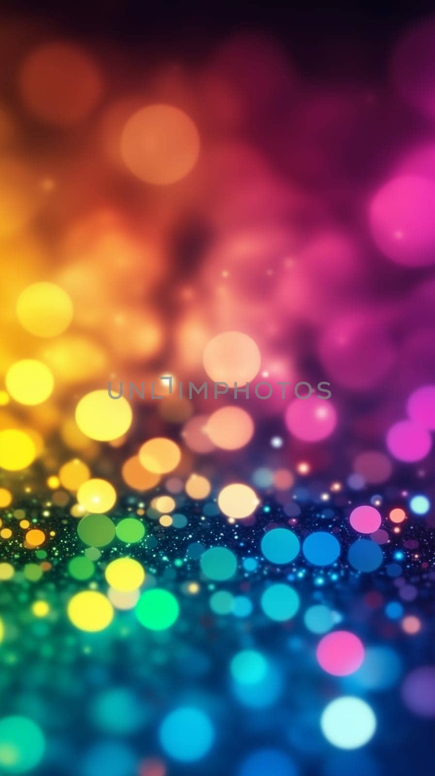 Blurred colorful bokeh lights create festive and vibrant background, perfect for any celebratory design or project