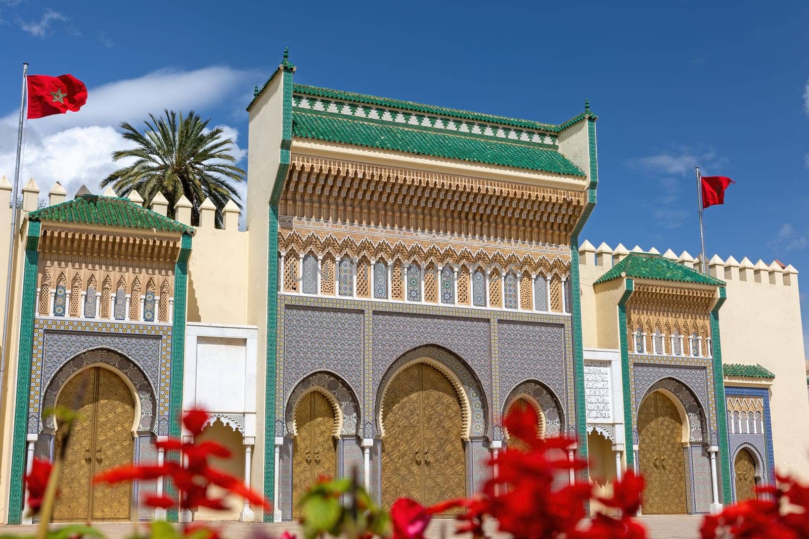 Royal Palace (Dar el Makhzen), Fez , Morocco . Horizontally. 