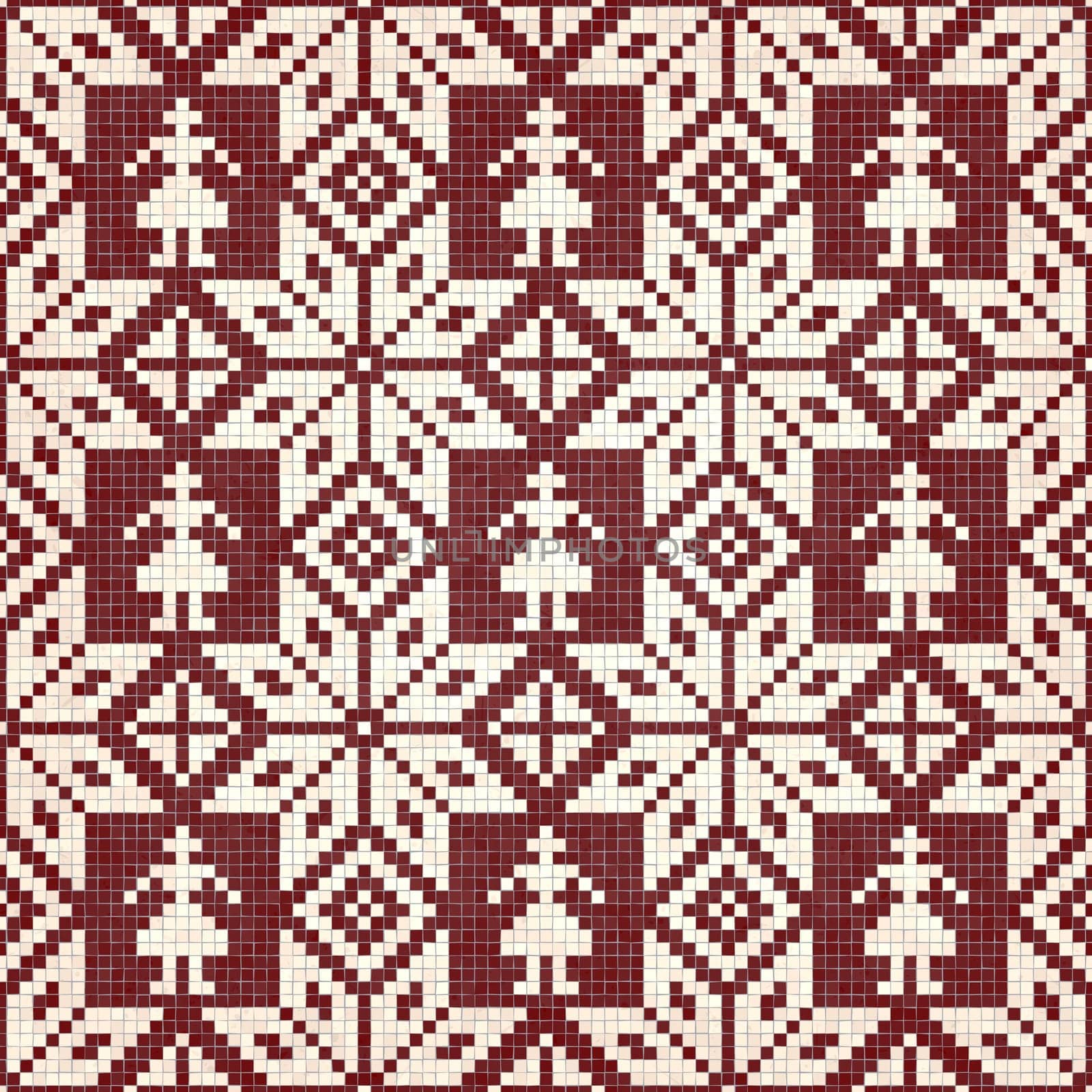 Scandinavian style seamless mosaic tiles pattern