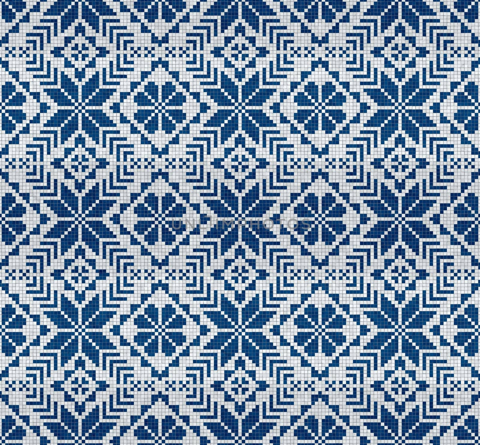 Scandinavian style seamless mosaic tiles pattern