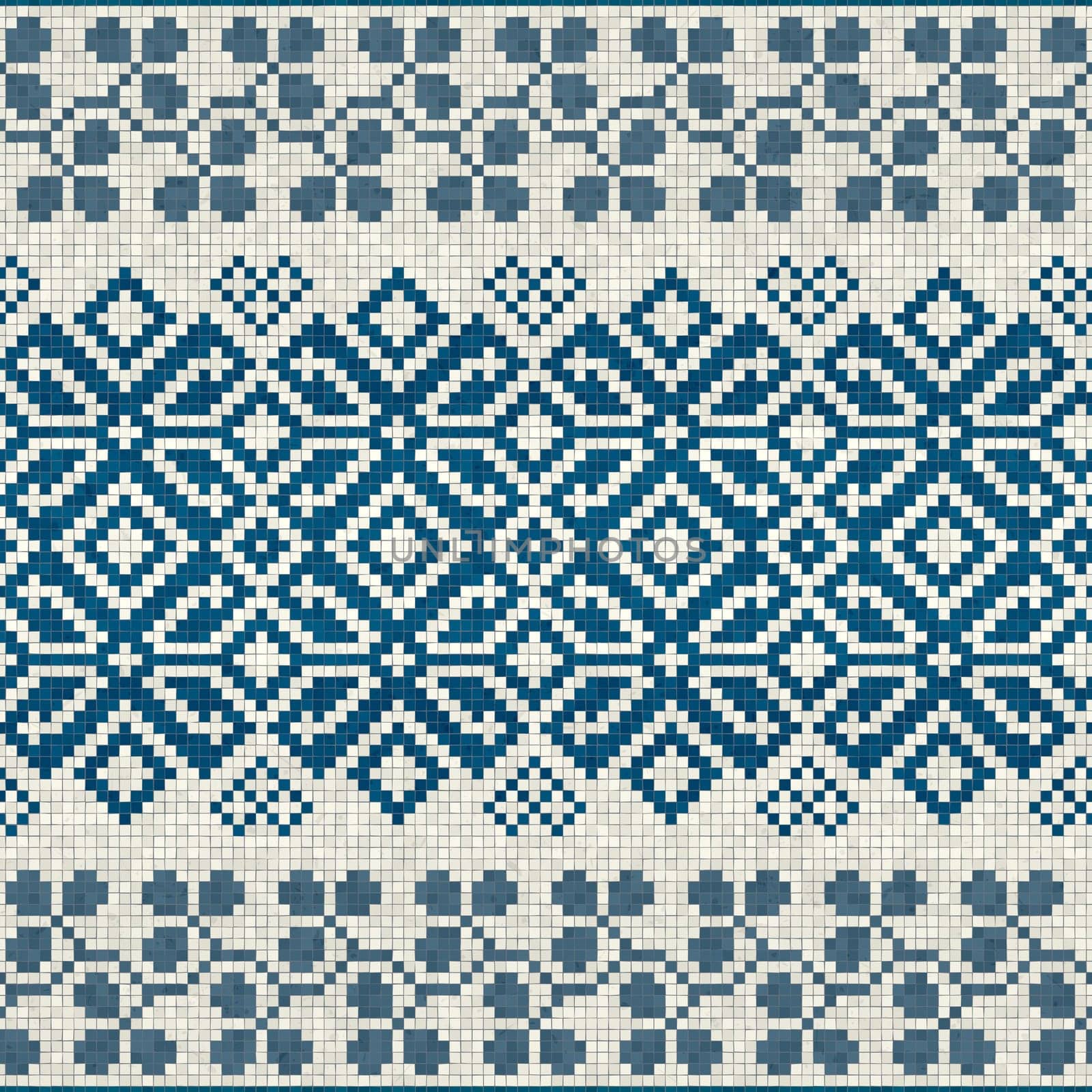 Scandinavian style seamless mosaic tiles pattern