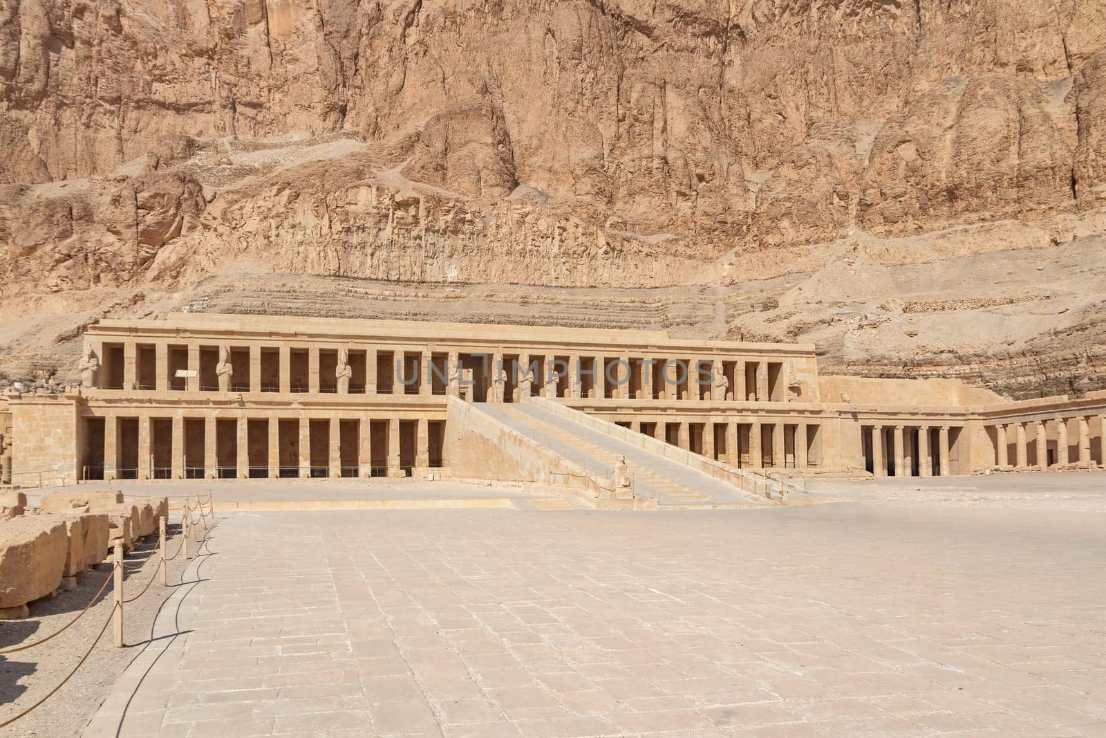 Mortuary Temple of Hatshepsut. Egypt.  Horizontally.