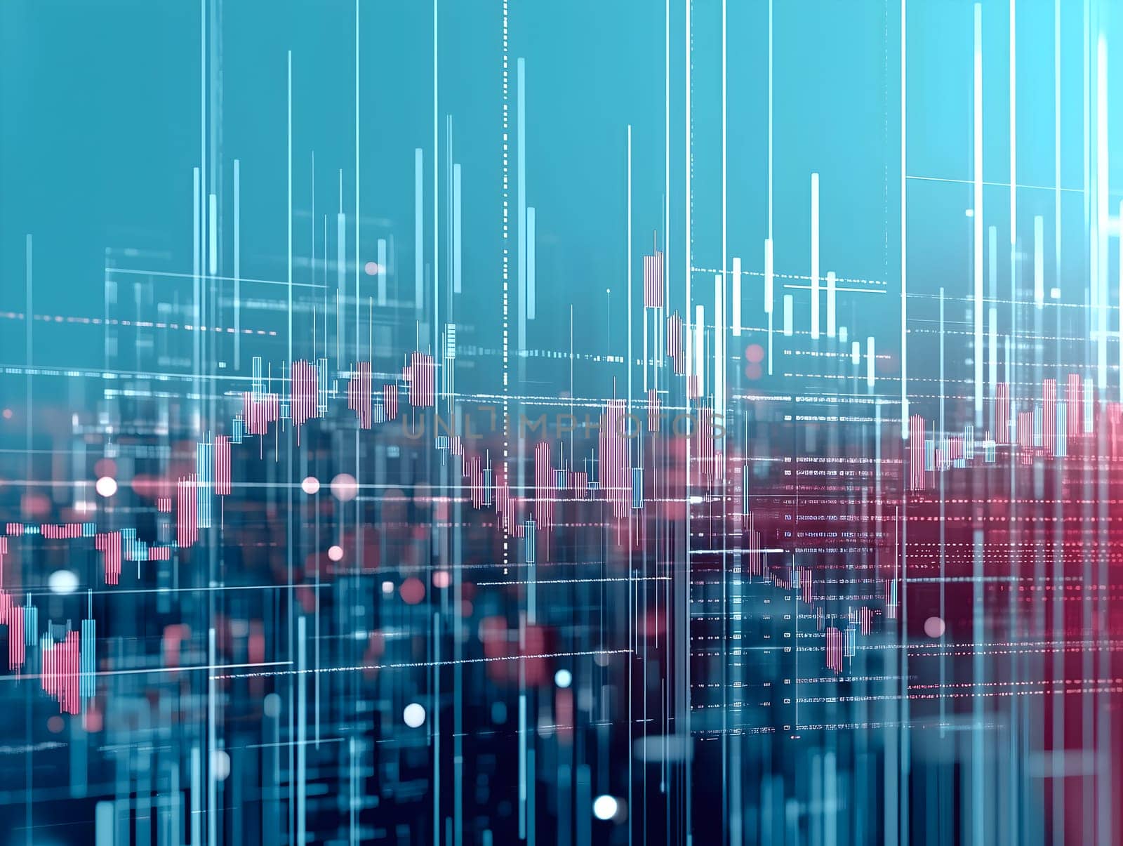 A futuristic abstract visualization of financial data, stock market trends, and analytics. The glowing lines and charts represent economic growth, investment strategies, and digital finance in a modern economy.