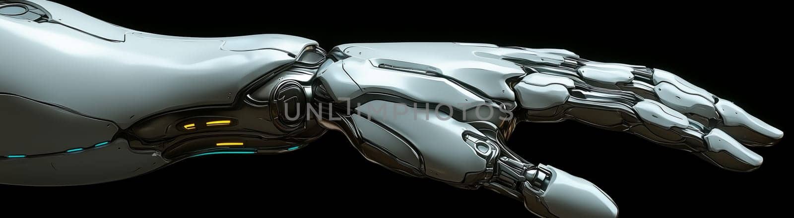 Sleek robotic arm showcasing advanced mechanical engineering