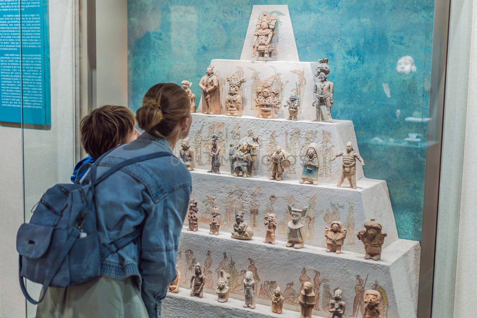 27.07.2024 Mexico City, Mexico: Artifact from the National Museum of Anthropology in Mexico City. Historic and cultural treasure showcasing Mexico rich pre-Columbian heritage. Anthropology, history, and education concept.