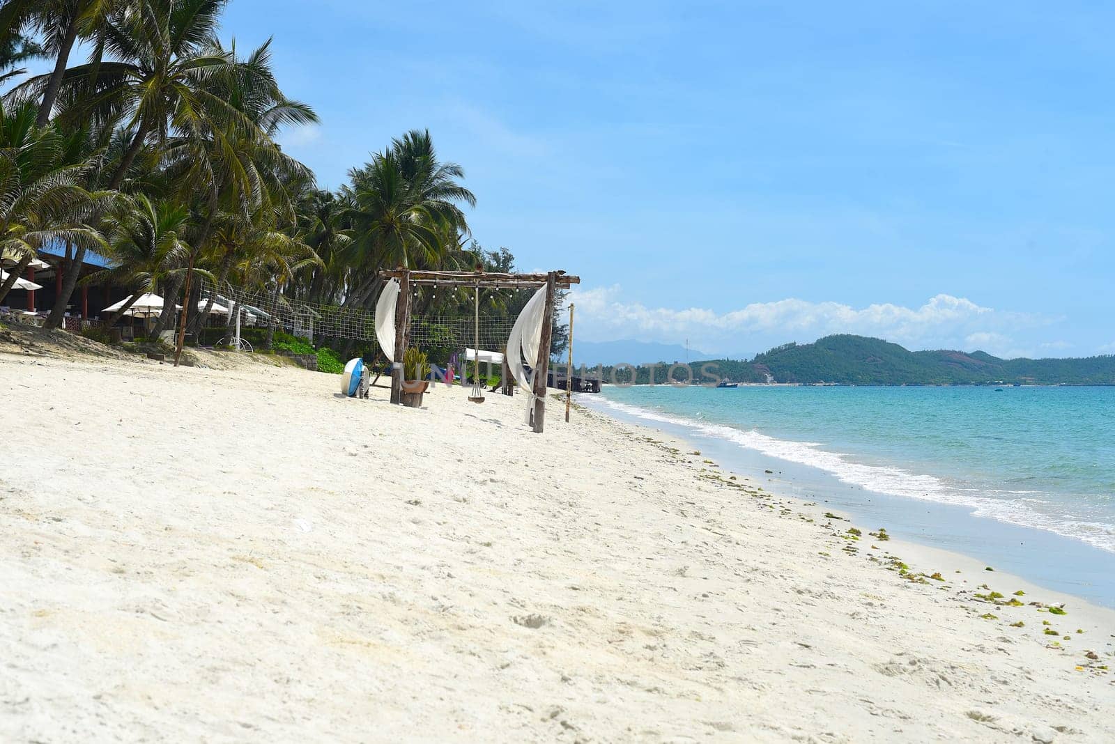 Swings at Doc Let beach of Vietnam