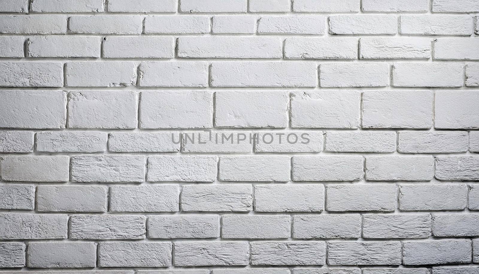 white brick wall useful as a background, AI generated image