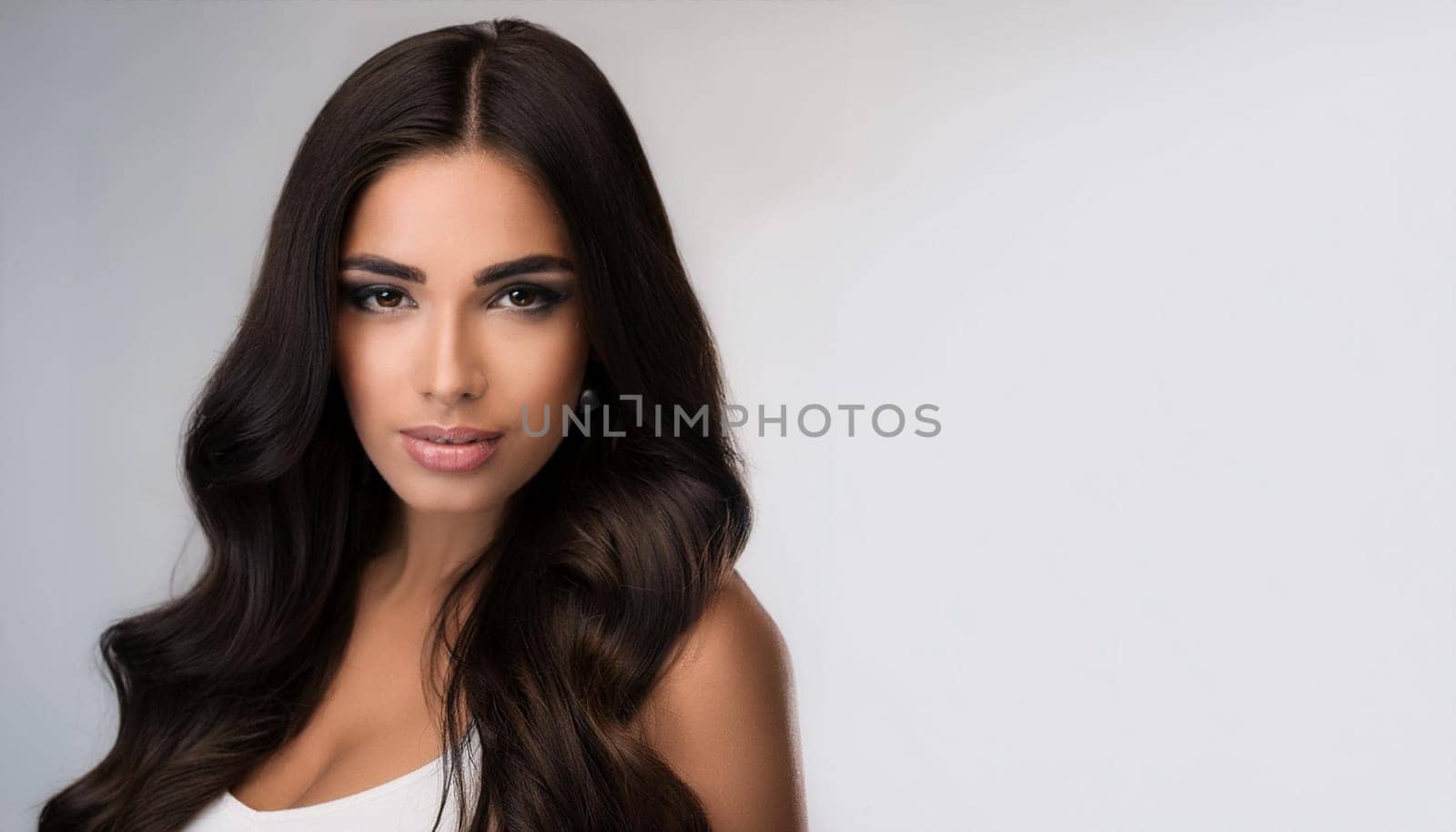 pretty elegant young woman, AI generated image