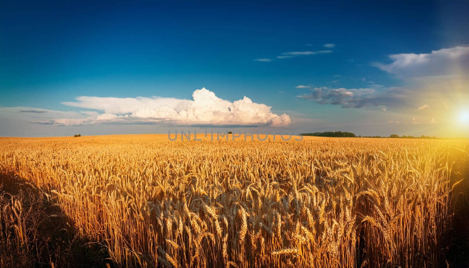 field of corn background, AI generated image