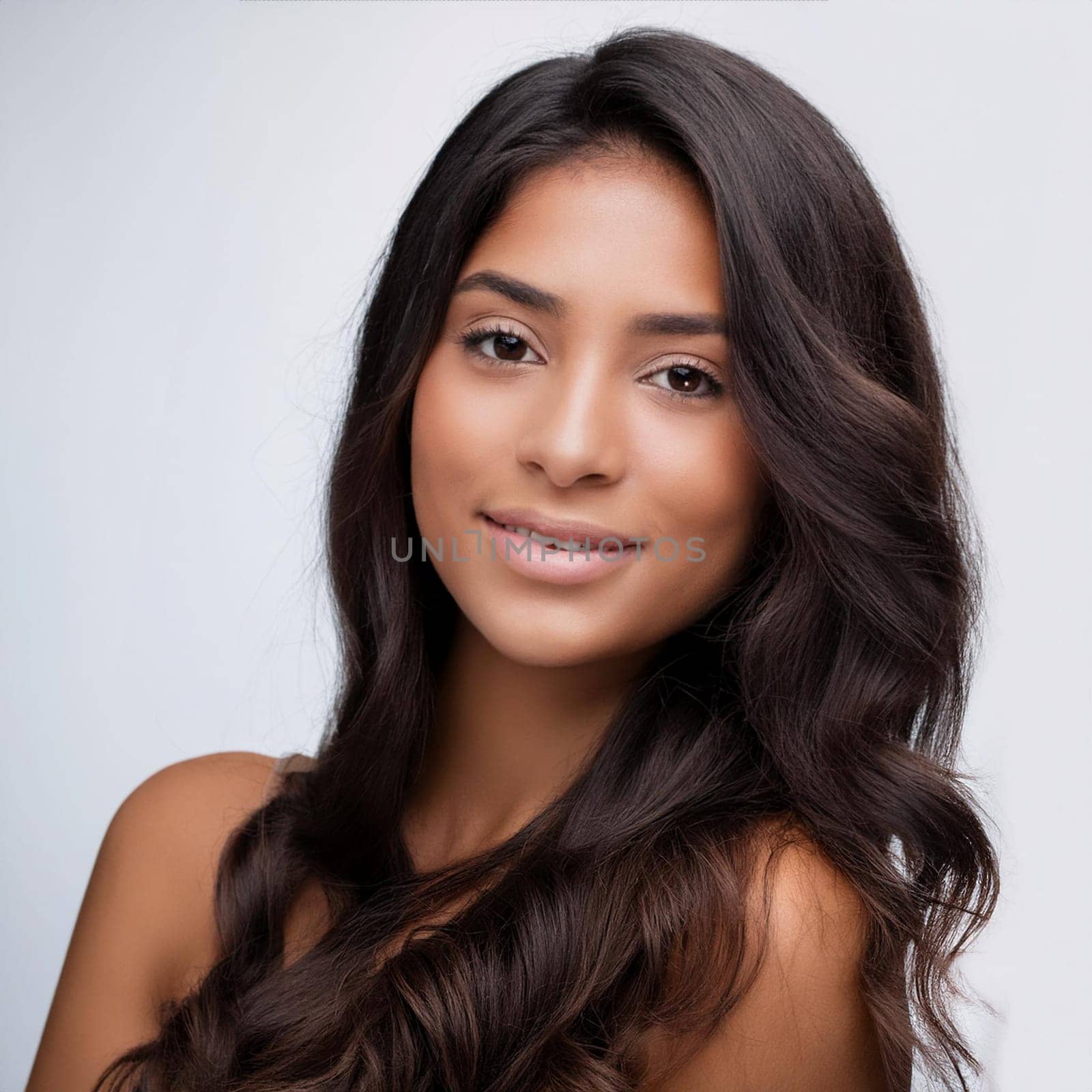 pretty elegant young woman, AI generated image