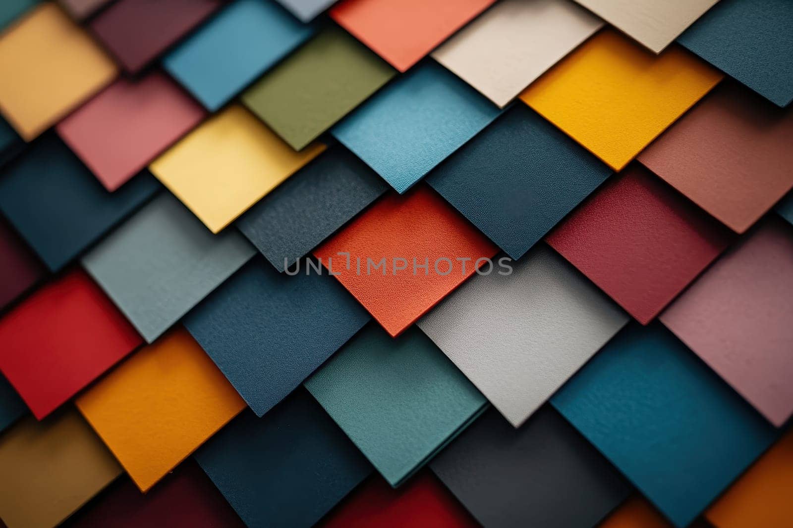 A colorful pattern of squares is displayed. The squares are of different colors and sizes, creating a visually appealing and dynamic design. Concept of creativity and artistic expression