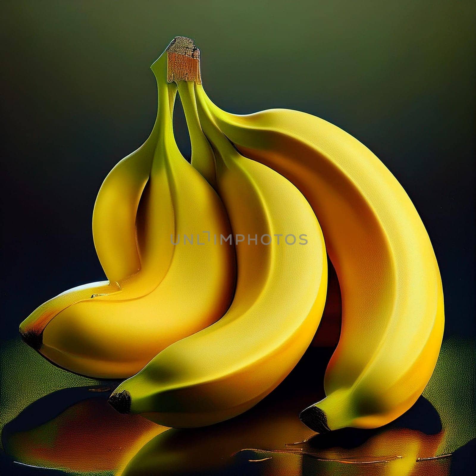 banana fruit vegan food, AI generated image