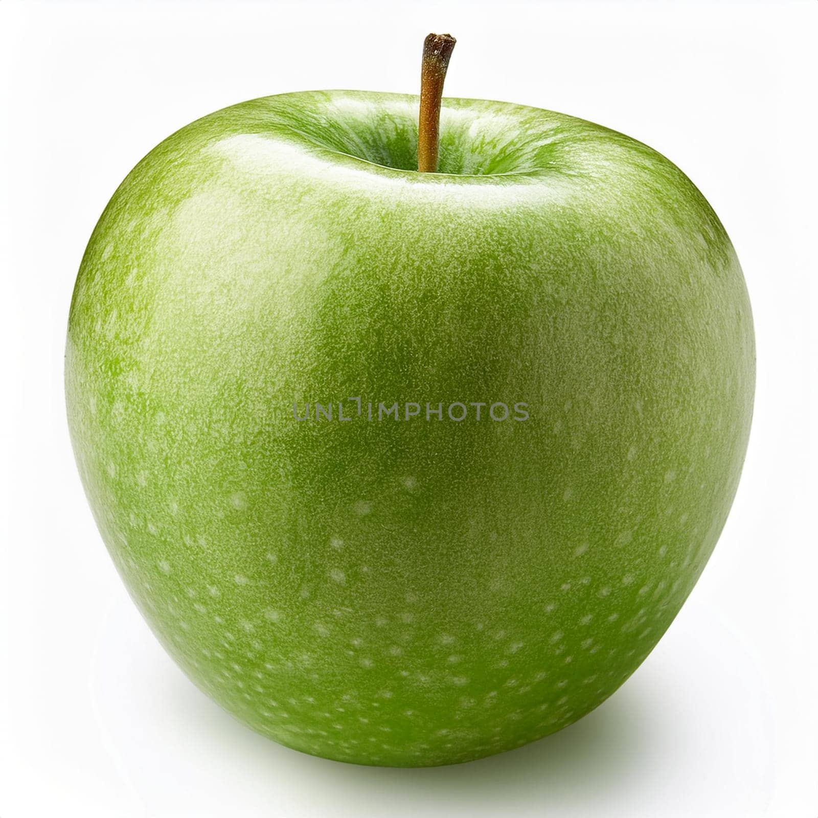 green apple over white background, AI generated image